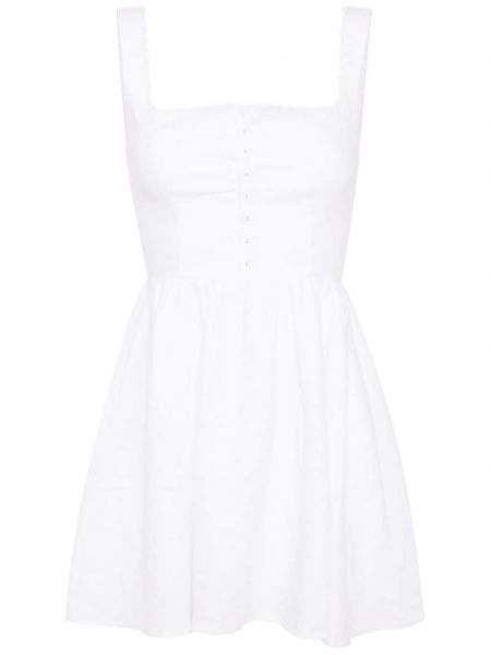 Ленена рокля Reformation бяло