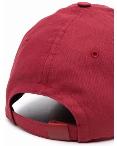 Gorra con bordado Bally rojo