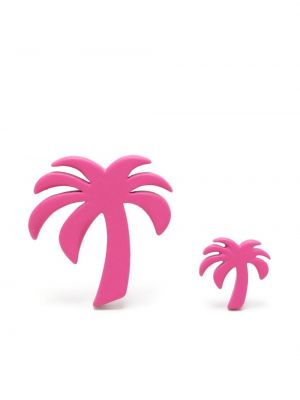 Асиметрична обеци Palm Angels розово