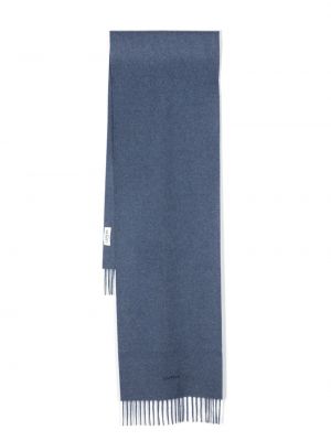 Vlnený šál s výšivkou Lanvin modrá