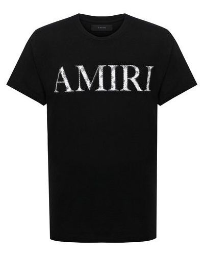 Хлопковая футболка Amiri, черная