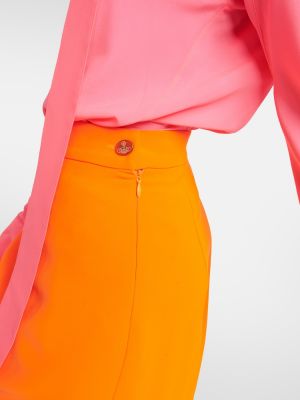 Ασύμμετρη midi φούστα Vivienne Westwood πορτοκαλί