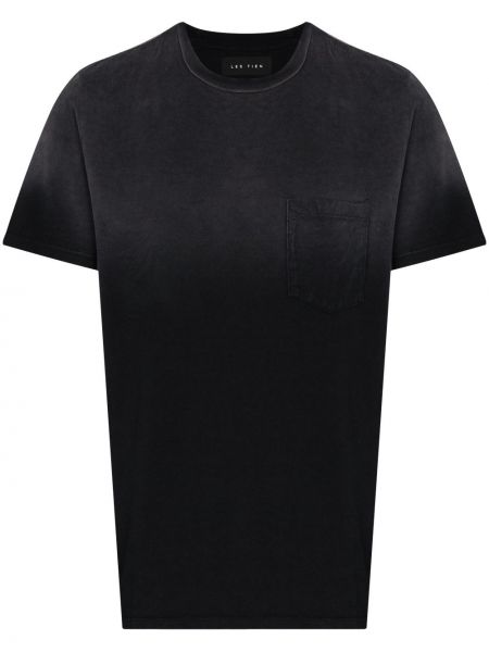 T-shirt aus baumwoll Les Tien schwarz