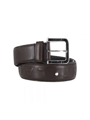 Cinturón de cuero Saint Laurent Vintage negro