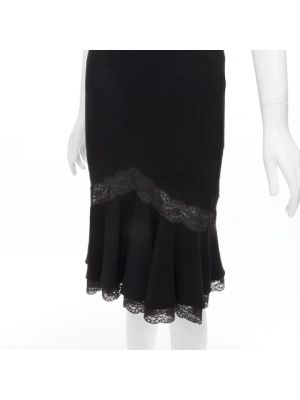 Vestido de seda Dior Vintage negro