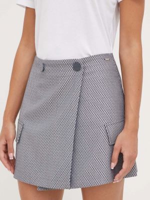 Mini sukně Armani Exchange šedé