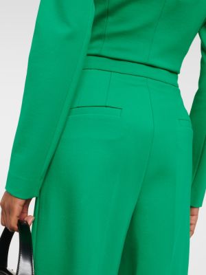 Παντελόνι με ψηλή μέση σε φαρδιά γραμμή Dorothee Schumacher πράσινο