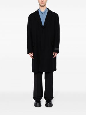 Vlněný kabát Valentino Garavani černý