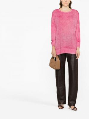 Pletený kašmírový svetr Avant Toi růžový