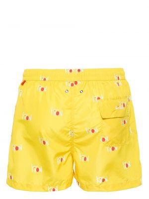 Shorts mit print Kiton gelb