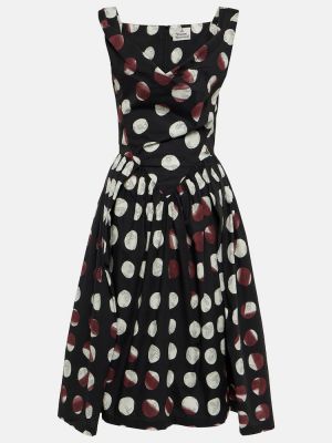 Pamučna midi haljina s printom Vivienne Westwood