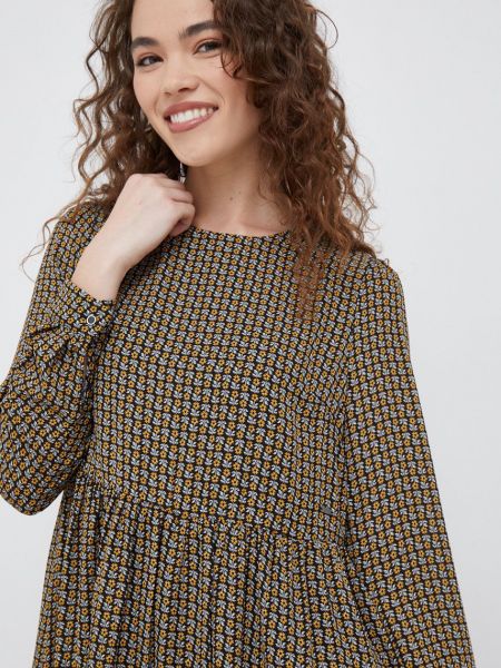 Pepe Jeans ruha zöld, mini, harang alakú