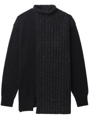Chunky пуловер Yohji Yamamoto черно