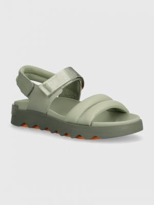 Kožené sandály Sorel zelené