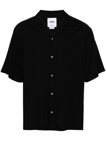 Košile s knoflíky Vans černá
