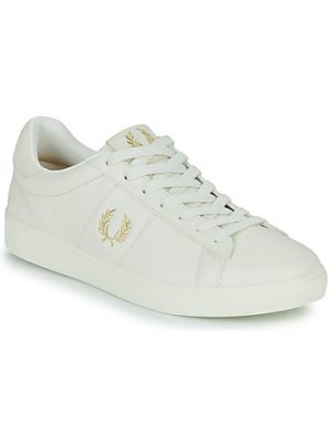 Sneakers di pelle Fred Perry beige