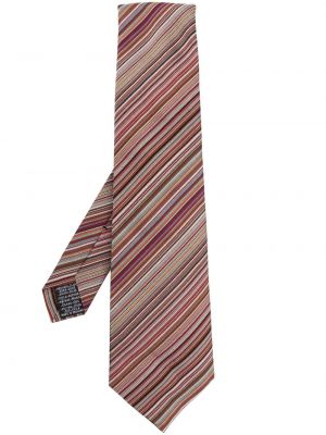 Csíkos selyem nyakkendő Paul Smith