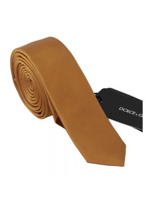 Krawat Dolce And Gabbana brązowy