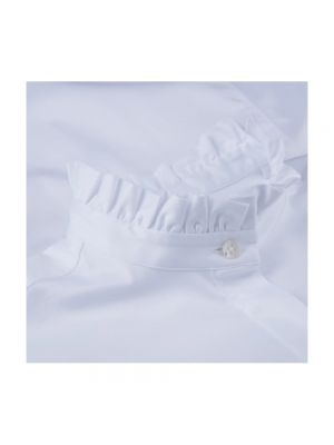 Biała bluzka z falbankami Stenströms
