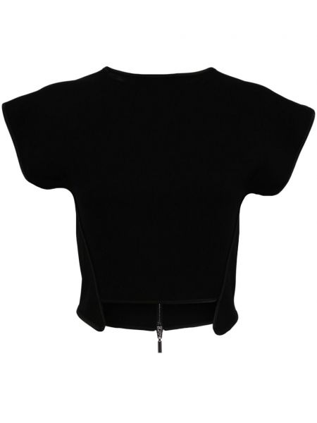 Crop top Maticevski schwarz