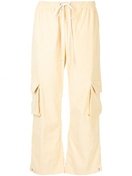 Pantalones con cordones Les Tien amarillo