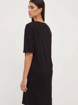 Bavlněné mini šaty Armani Exchange černé