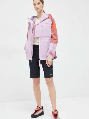 Куртка в уличном стиле Adidas розовая