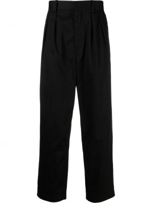 Bavlněné rovné kalhoty Marant černé