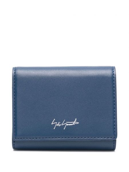 Kožená peňaženka Discord Yohji Yamamoto modrá