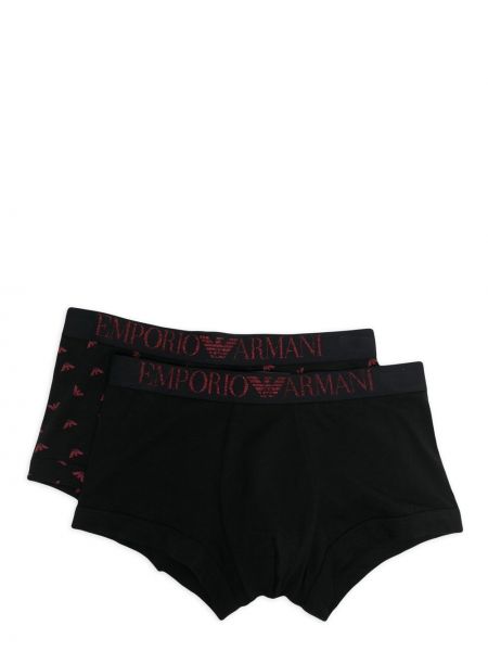 Trykt boksershorts Emporio Armani svart