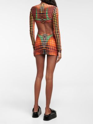 Mini sukně se síťovinou Jean Paul Gaultier