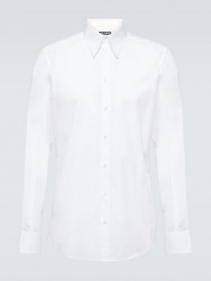Хлопковая рубашка Dolce&gabbana белая