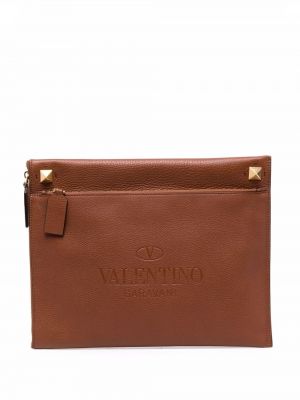 Clutch Valentino Garavani brun