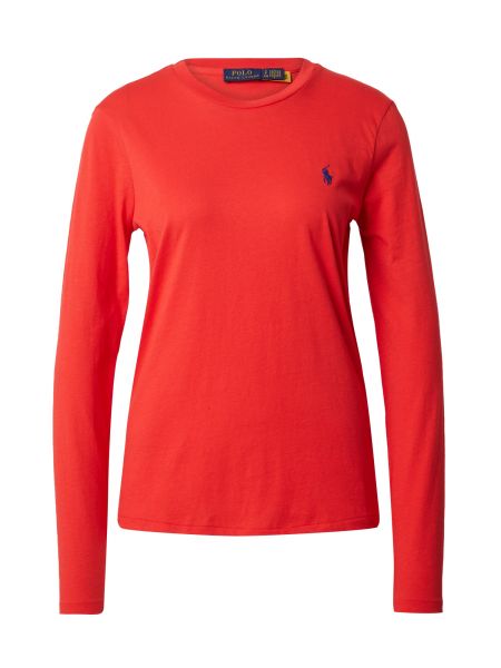 T-shirt a maniche lunghe Polo Ralph Lauren rosso