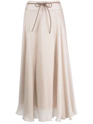 Plisovaná sukňa Peserico béžová