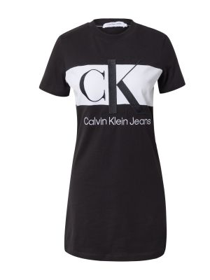 Denim ruha Calvin Klein Jeans fekete