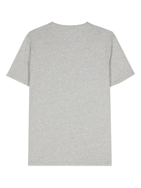 T-shirt mit stickerei aus baumwoll Sun 68 grau