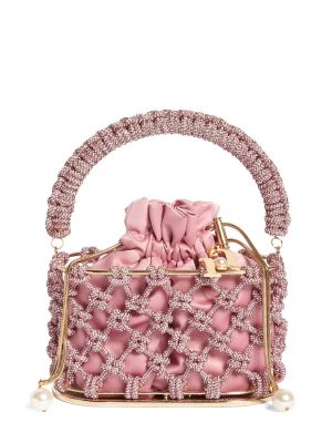 Τσάντα με πετραδάκια Rosantica ροζ