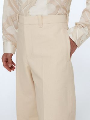 Памучни панталон Oamc бяло