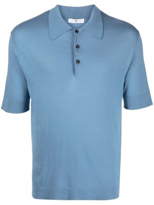 Medvilninis polo marškinėliai Pt Torino mėlyna