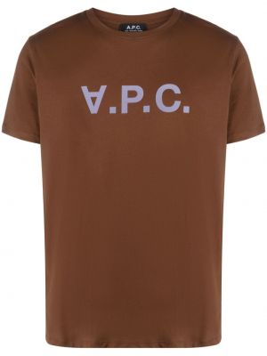 T-shirt A.p.c. brun