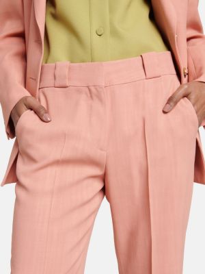Παντελόνι με ίσιο πόδι με ψηλή μέση Blazã© Milano ροζ