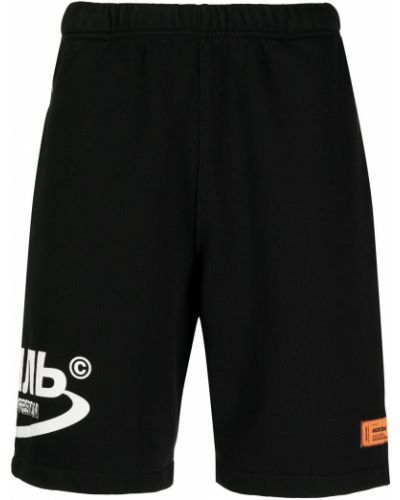 Heron Preston pantalones cortos de deporte con logo - Negro