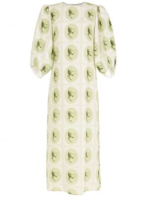 Robe longue à imprimé Adriana Degreas vert