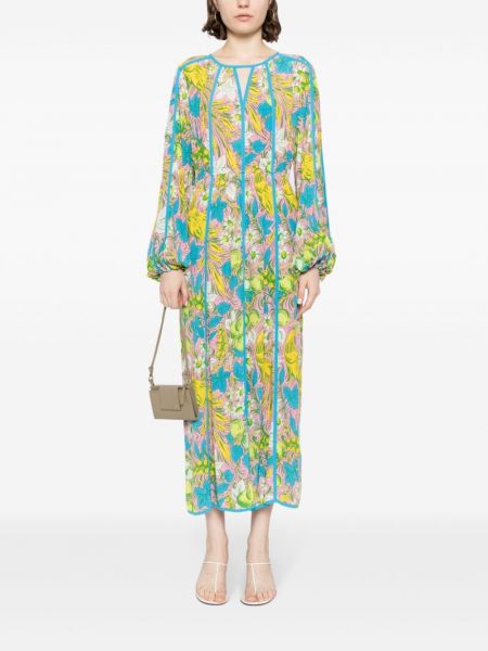 Robe à fleurs à imprimé Dvf Diane Von Furstenberg