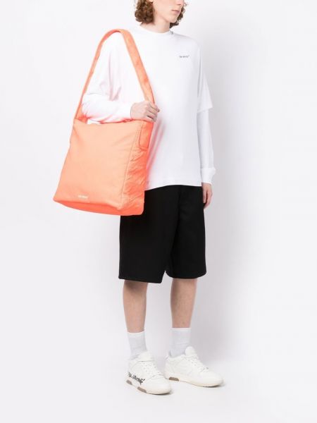 Shopper handtasche mit print Off-white