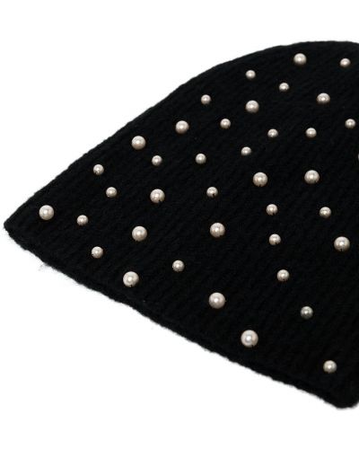 Mütze mit perlen Jennifer Behr schwarz