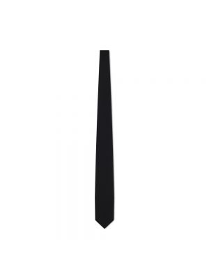 Czarny krawat wełniany Altea