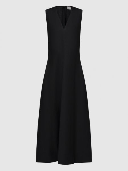 Черное длинное платье Toteme