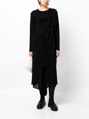 Asymmetrischer top aus baumwoll Yohji Yamamoto schwarz
